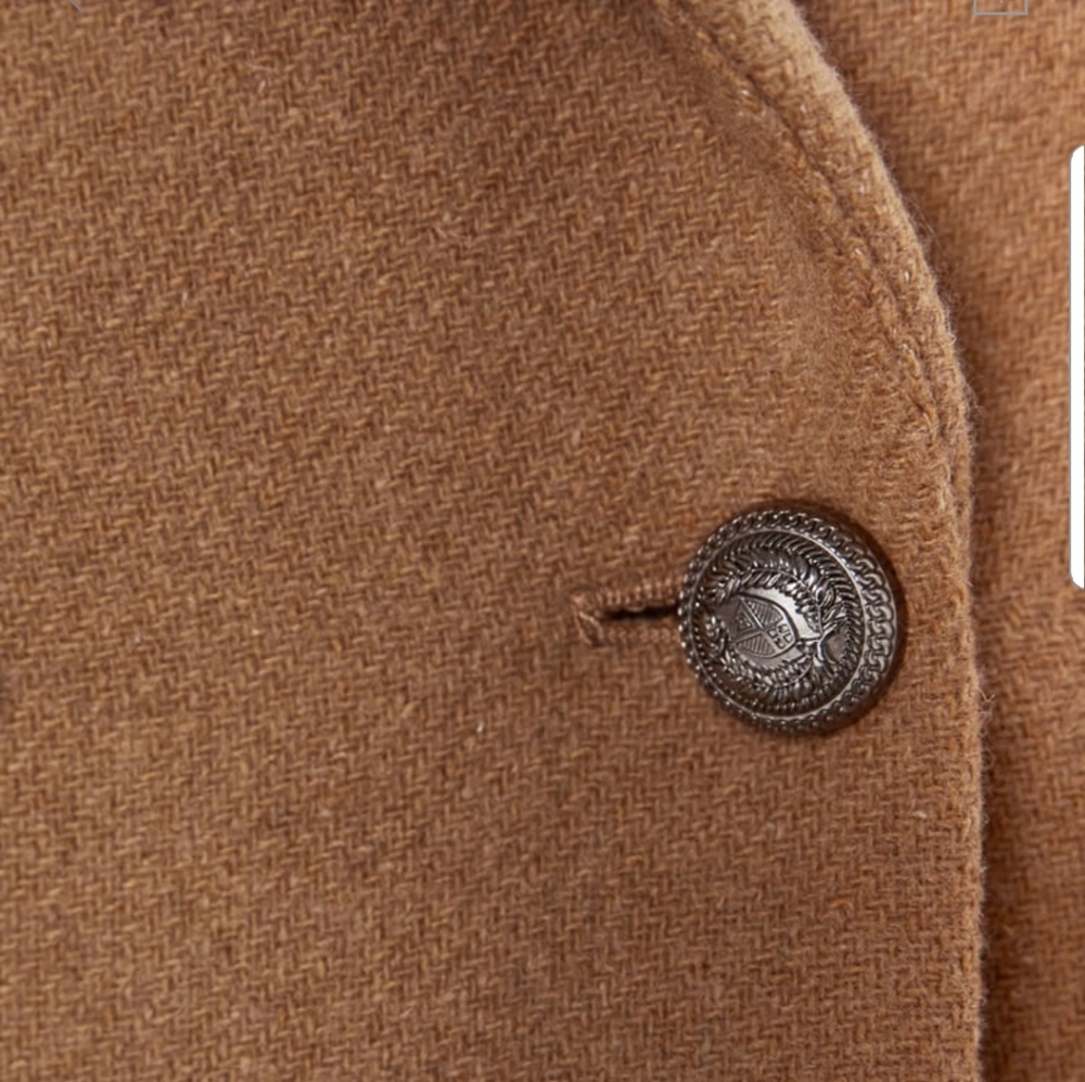 ZARA Wool Blend Double Breasted Blazer Sz S - Picture 7 of 8